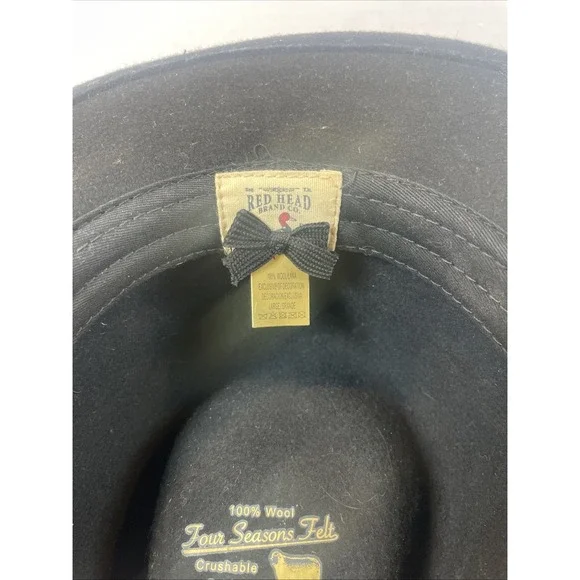 RedHead All Seasons Wool Felt Hat for Men 100% Wool Outdoor Size L Western - Picture 5 of 6